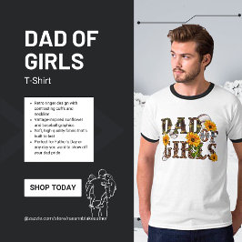 Camiseta Pai de Meninas
