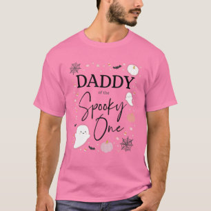 Camiseta Pai De Meninas Da Garota Spooky One Primeiro Anive