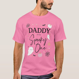 Camiseta Pai De Meninas Da Garota Spooky One Primeiro Anive