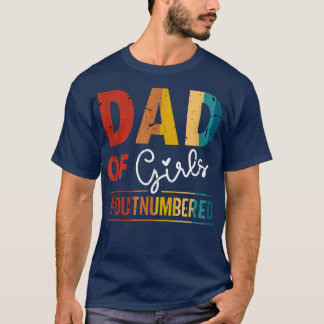 Camiseta Pai de Meninas para Homens Numerados