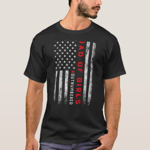 Camiseta Pai De Meninas Ultrapassa A Bandeira Americana 4ª