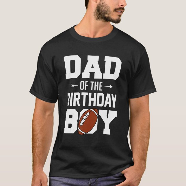 Camiseta Pai De Meninos Da Família Birthday Boy (Frente)
