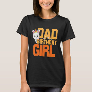 Camiseta Pai De Meninos Da Garota De Aniversário