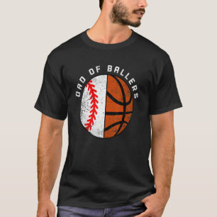 Camiseta Pai De Menores De Ballers Pai De Baseball