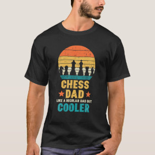 Camiseta Pai De Mens Chess Regular, Mas Mais Frio, Retro Pa