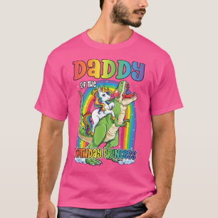 Camiseta Pai de Mens da Princesa de Aniversário T Re Pai