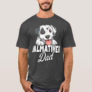 Camiseta Pai de Mens Dalmatian para dono de um cão Dalmacia