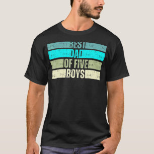 Camiseta Pai De Mens De Cinco Rapazes