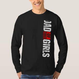 Camiseta Pai De Mens De Três Raparigas