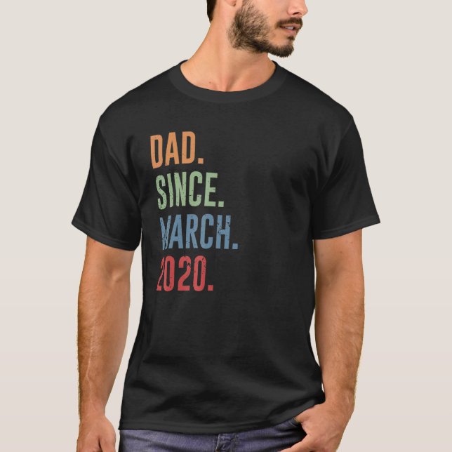 Camiseta Pai De Mens Desde Março De 2020 (Frente)