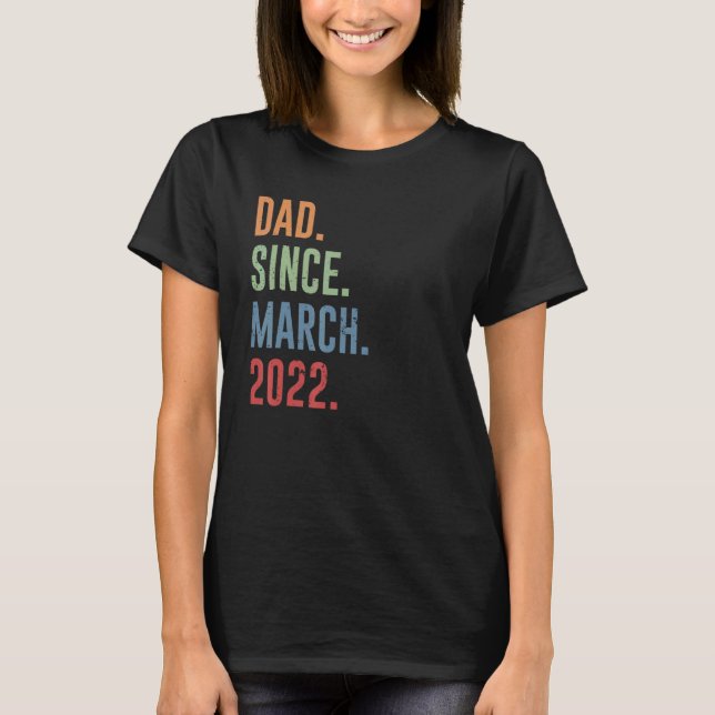 Camiseta Pai De Mens Desde Março De 2022 (Frente)