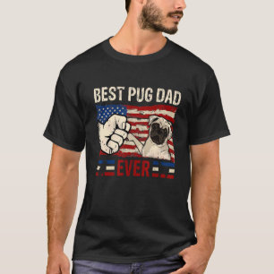 Camiseta Pai De Mens Melhor De Pug, Proprietário De Cão De