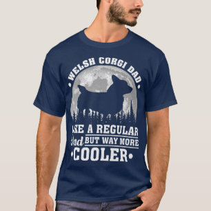 Camiseta Pai De Mens Welsh Corgi Como Um Pai Regular De Wel