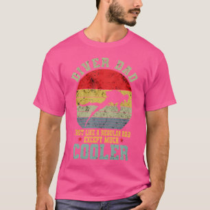 Camiseta Pai De Mergulhador Tal Como Um Mergulhamento De Pa