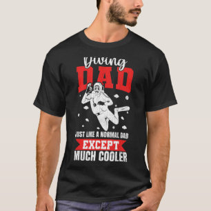 Camiseta Pai de mergulho, drivers Scuba, gráficos de mergul