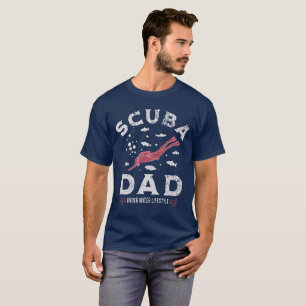 Camiseta Pai de mergulho engraçado
