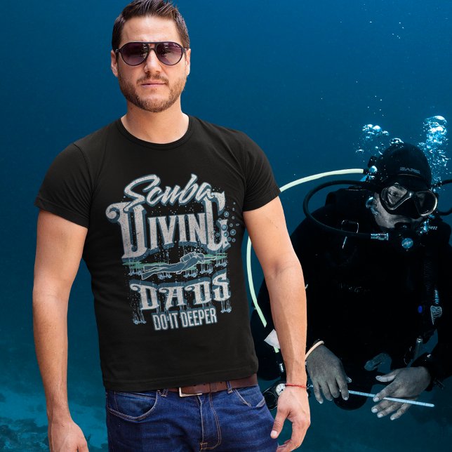 Camiseta Pai de mergulho Scuba (Criador carregado)