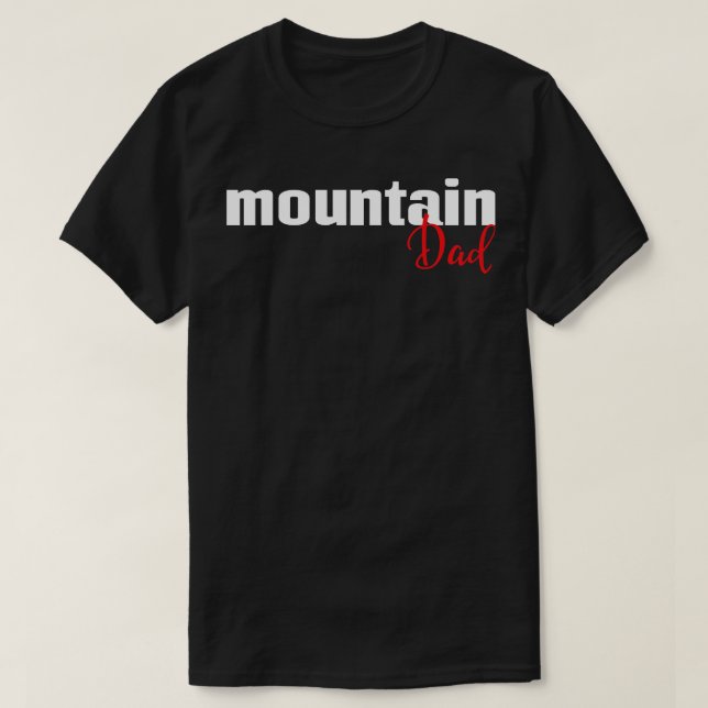 Camiseta Pai de montanha 1 (Frente do Design)