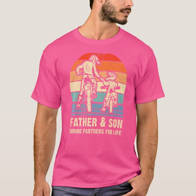 Camiseta Pai De Motocross - Bike Pai E Filho (Frente)