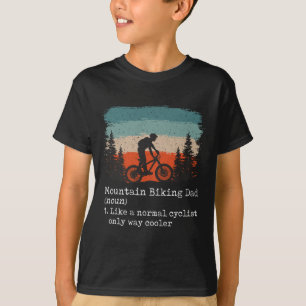 Camiseta Pai de Mountain Bike Ciclista Engraçado, Ciclismo,