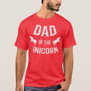 Camiseta Pai De Mulheres Do Unicórnio Que Combina Com O Fun