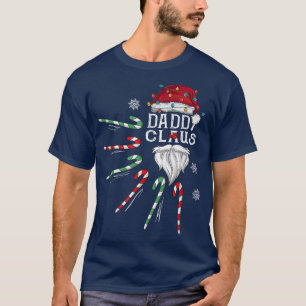 Camiseta Pai de Natal Claus Pai Beard Candy Candy Candy Eng