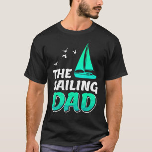 Camiseta Pai de navegação - Pai de velejador - Iate de nave