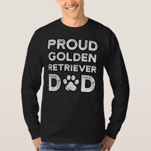 Camiseta Pai de ouro para o Retriever Orgulhoso Cão Papá