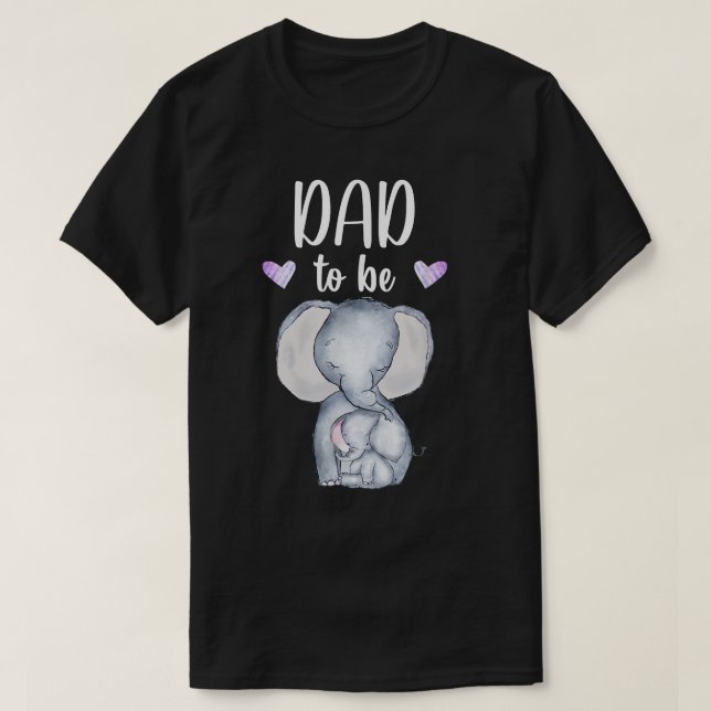 Camiseta Pai De Pai De Elefante Para O Futuro Do Chá de fra (Frente do Design)