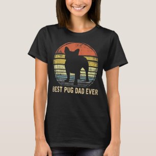 Camiseta Pai de Pappy do Proprietário do Pet Pet Pug Melhor