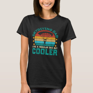 Camiseta Pai de Paraquedismo Antigo Paraquedista Pai