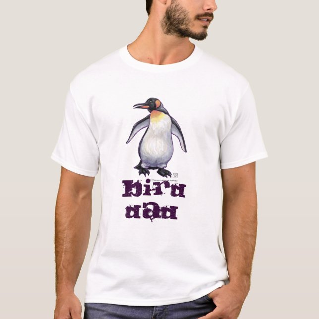 Camiseta Pai de pássaro pinguim (Frente)
