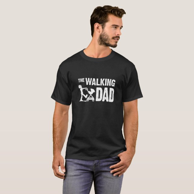 Camiseta Pai de passeio para o novo papai cansado, (Frente Completa)