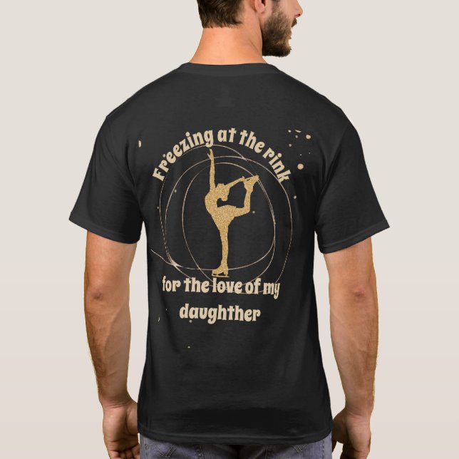 Camiseta Pai de patinação figura "Congelando" (Verso)