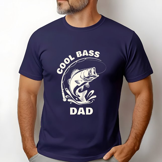Camiseta Pai de Peixe Legal (Cool Bass Dad Funny Dad's T-shirt)