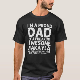 Camiseta Pai De Personalização Engraçada Do Dia de os pais 