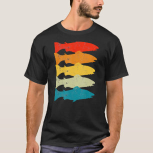 Camiseta Pai De Pesca De Arte Retro