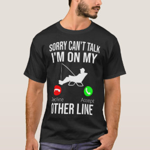 Camiseta Pai de pesca de robalo engraçado desculpe não poss