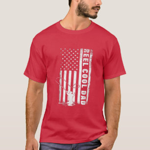 Camiseta Pai de pesca do navio-Pai Legal da rola, 4 de julh