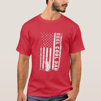 Camiseta Pai de pesca do navio-Pai Legal da rola, 4 de julh