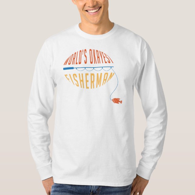 Camiseta Pai de pesca do pescador mais Okayest do mundo (Frente)