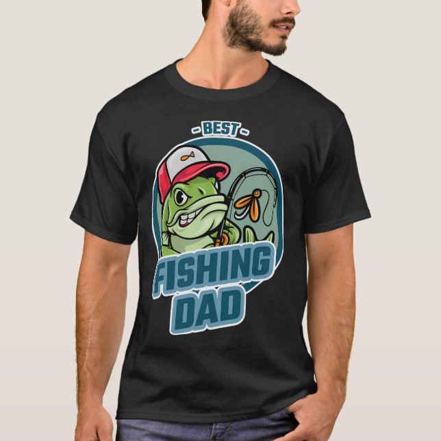 Camiseta Pai de Pesca Mais Engraçado (Frente)