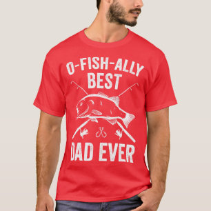 Camiseta Pai de pesca Pescador Peixe Engraçado Padre Gift
