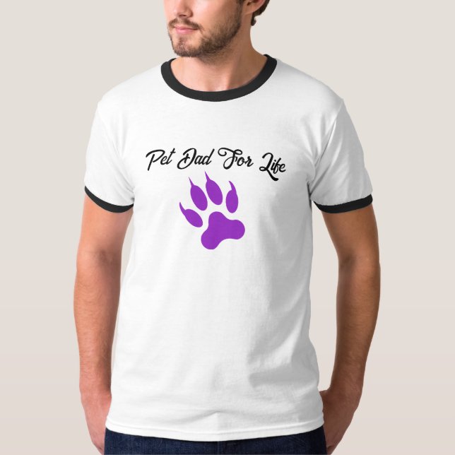 Camiseta Pai De Pet De Vibes Sintíveis Para Vacas - Camisa- (Frente)