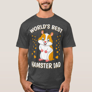 Camiseta Pai de Pet Engraçado de Melhor Pai de Hamster do M