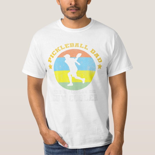 Camiseta Pai De Pickleball Como Um Pai Regular (Frente)