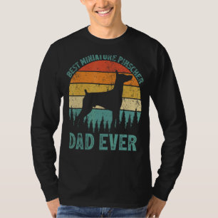 Camiseta Pai De Pinscher Da Melhor Miniatura Do Mens Vintag
