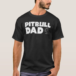 Camiseta Pai de Pitbull da Moda Amante de Cão Pitbull Engra