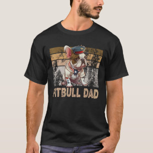 Camiseta Pai de Pitbull Inglês Legal Dono de Pitbull Pai de