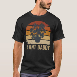 Camiseta Pai de Planta Monstera Botânico Vintage Retro